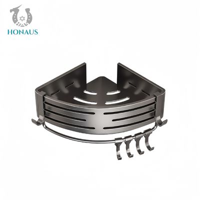 Bathroom Shower Accessories Wall Mounted Luxury Aluminum Shelf Heavy Load Bearing