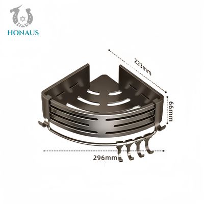 Bathroom Shower Accessories Wall Mounted Luxury Aluminum Shelf Heavy Load Bearing