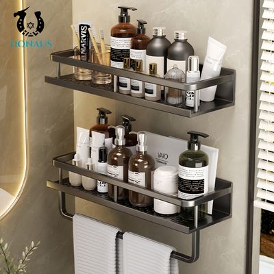 Bathroom Shower Accessories Wall Hung Modern Premium Aluminum Electroplated Black