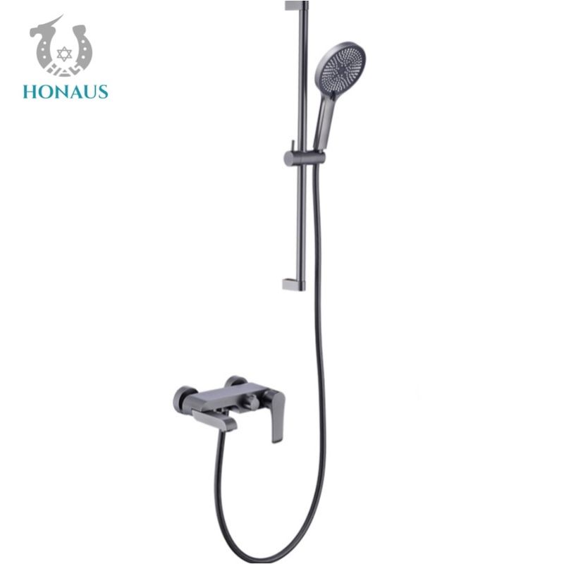 Hotel Grade Bathtub Exposed Wall Mount Shower Faucet External Mixer Shower