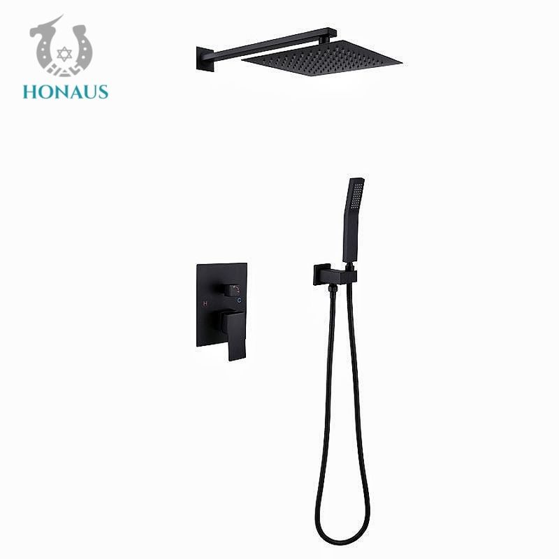 Commercial Concealed Valve Showers Embedded Concealed Rain Shower Set