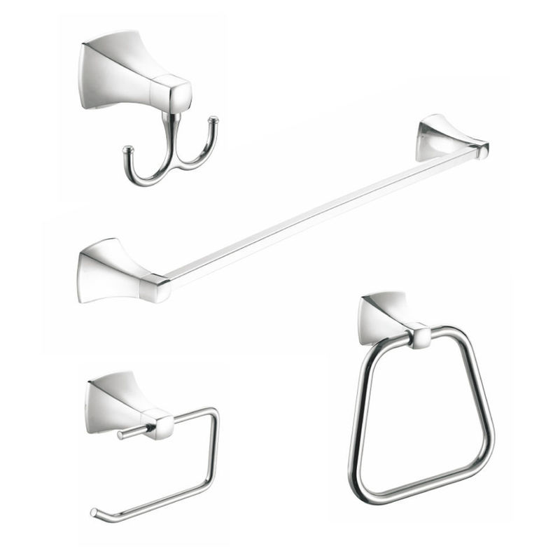 Luxury Washroom Wall Mount Bathroom Accessories Six Piece Set Customized