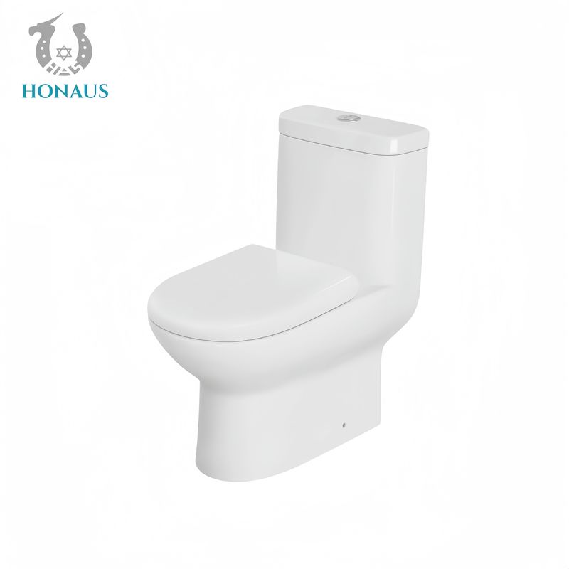 Nano Glaze Ceramic One Piece Toilet Bowl Luxury S Trap Siphonic Jet