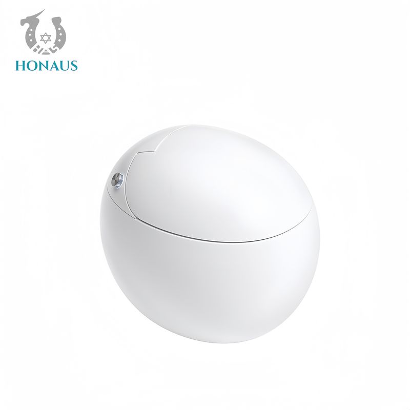 Egg Shape Smart Intelligent Toilet Digital Display Ceramic Multi Function