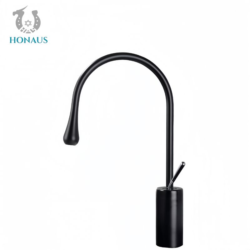 Gravity Die Casting Wash Basin Faucet Brass Body European Style Deck Mounted