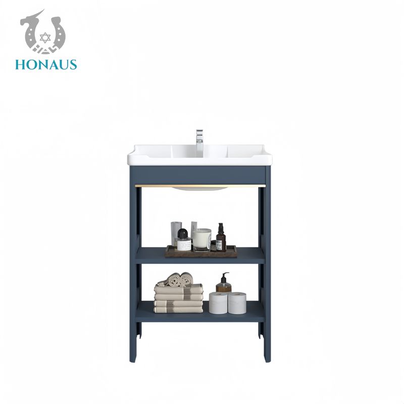 Mini Size Bathroom Wall Hung Bain Pedestal Ceramic Shelf Square Simple Hotel