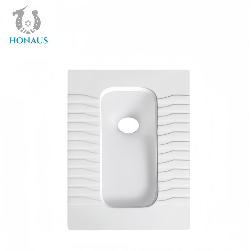 600*400*205mm Large Squatting Pan Anti Scratch Glaze For Shopping Center