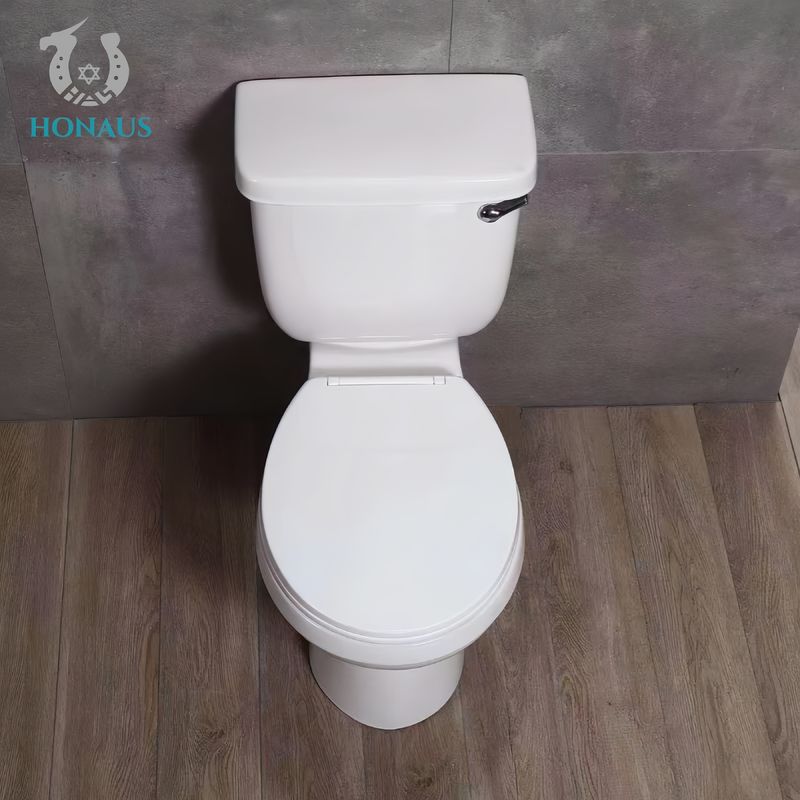 Floor Mounted Two Piece Toilet Bowl With Ceramic Weight Bearing Over 200KG